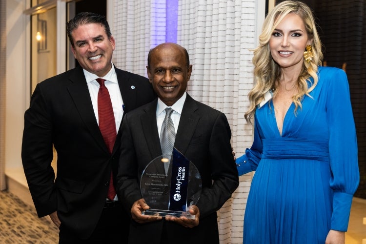 Mark Doyle, Dr. Munuswamy, Laura Denoux