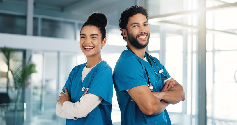  medical and portrait of nurse people in hospital