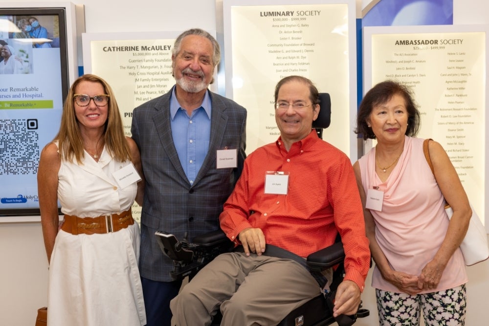 Michelle Howland, Donald Sussman, Jon Ayers and Helaine Ayers