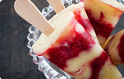 Berry Yogurt Popsicles