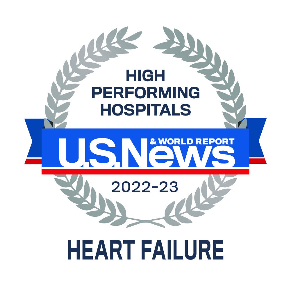 US News high performing heart failure emblem 
