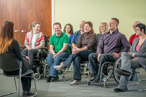 people in a support group