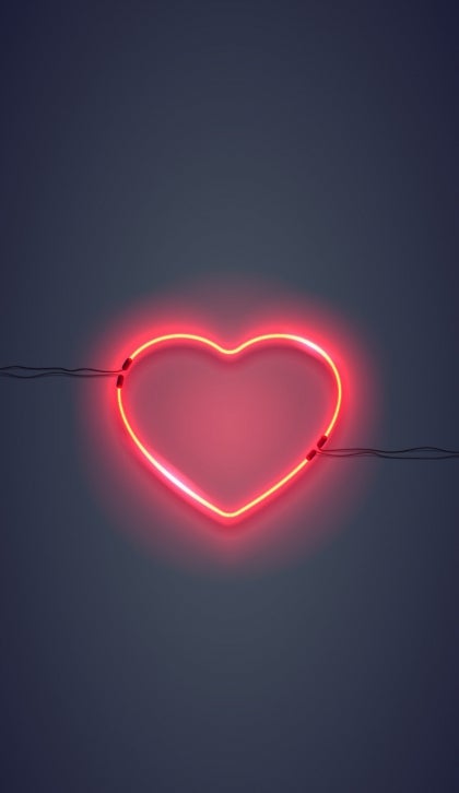 neon heart picture 