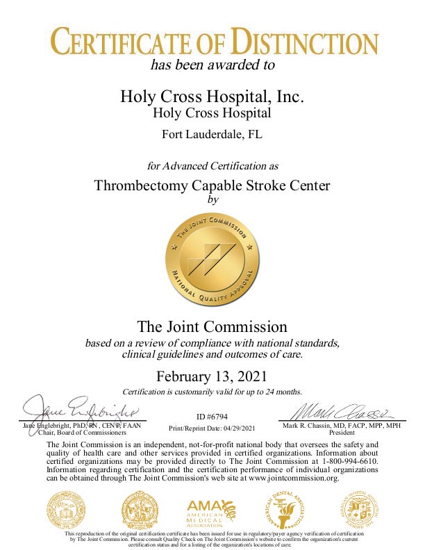 Thrombectomy Capable Stroke Center