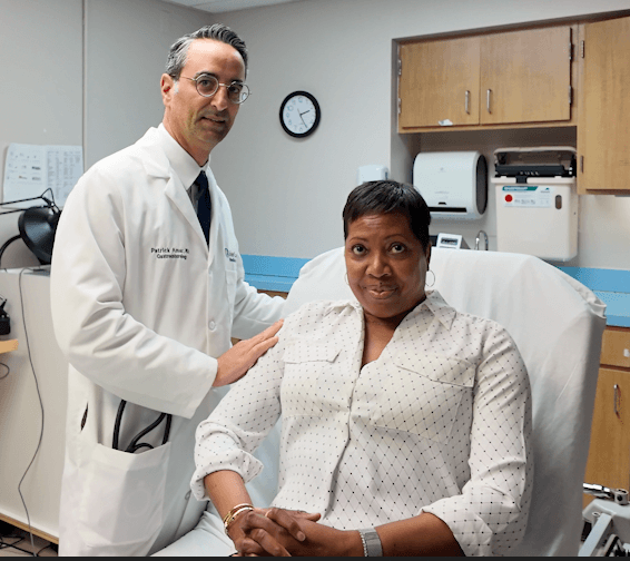 Dr. Amar (left) and Yvette Brown (right)